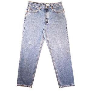 Vintage Levis 550 Relaxed Fit Tapered Leg Jeans Light Wash Mens 35x32 Cotton Y2K